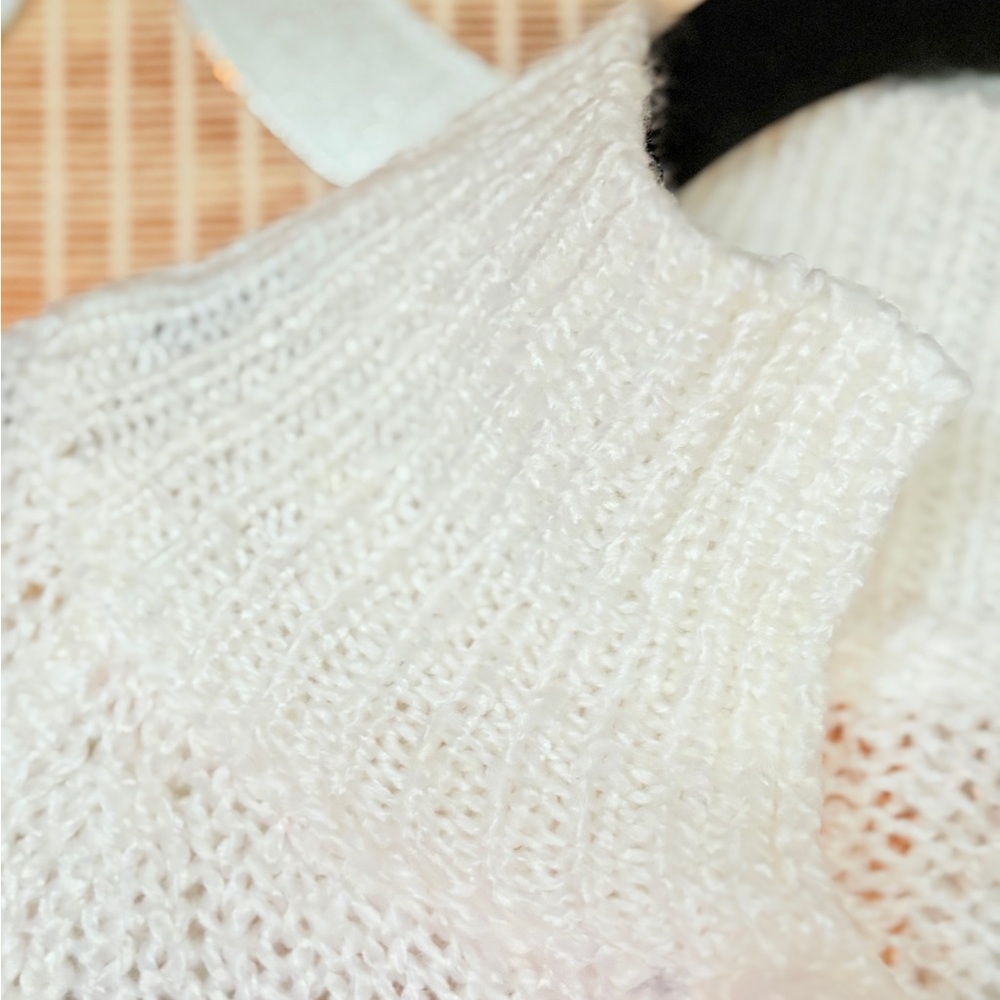 NWT Striped Cowl Neck Sweater in Pink, Yellow, Blue, and White - Picture 6 of 8